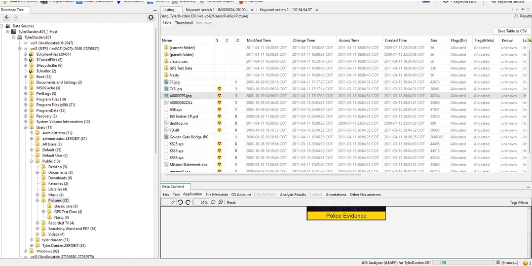 Autopsy Tool Analysis - Step 2